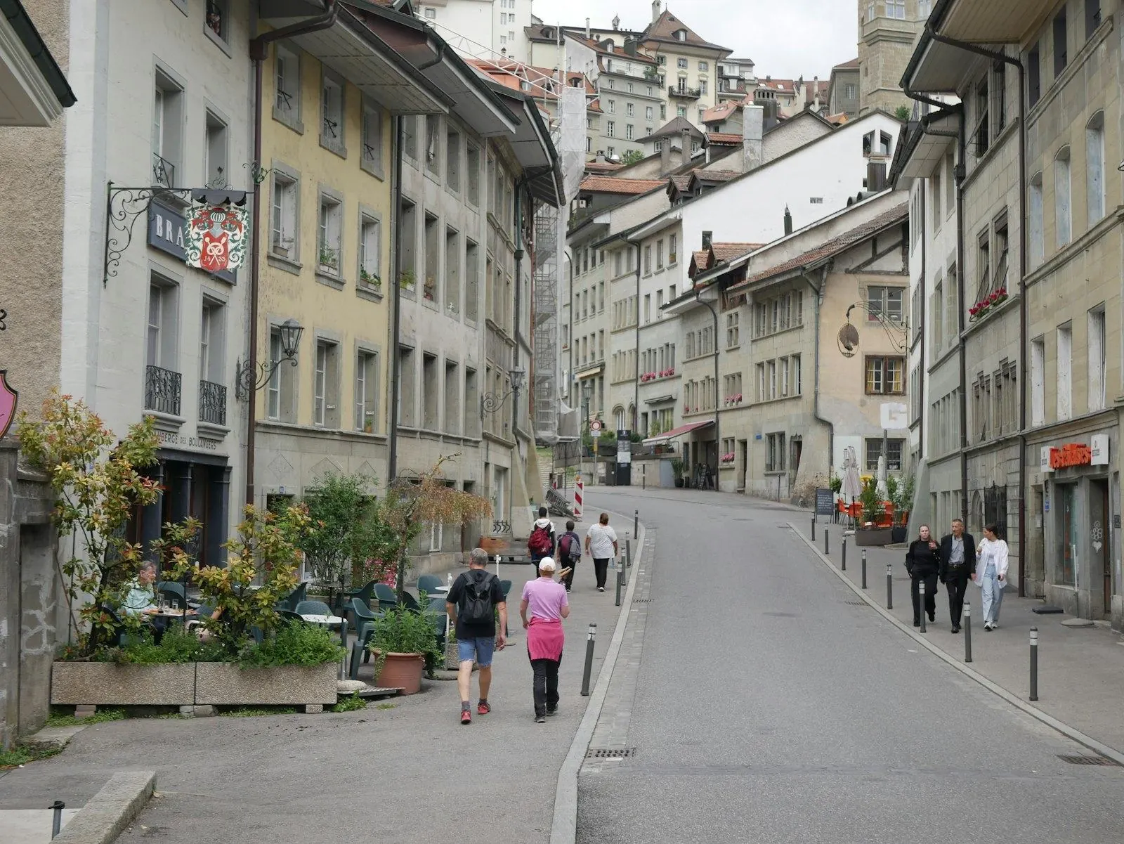 Pedestrian street in a historic neighbourhood